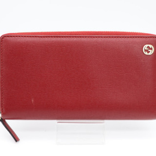 《GUCCI/ベティ ラウンドファスナー長財布》ボルドー×ドット...