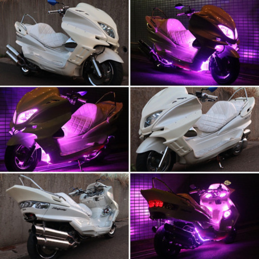 【YAMAHA マジェスティ】★1番人気★フルカス‼︎LEDレインボー 新品多数‼︎