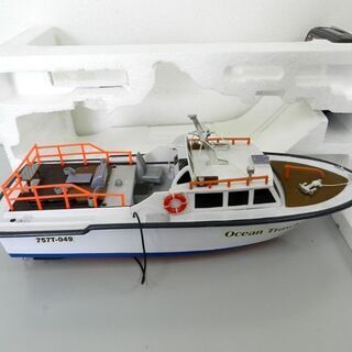 長期保管品 ラジコンボート 1/25 Ocean Trawler 757T-049 プロポ付き ☆ PayPay(ペイペイ)決済可能 ☆ 札幌市 北区 屯田 の画像