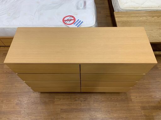 無印良品　ワイドチェスト　オーク材　売場展開中！！！
