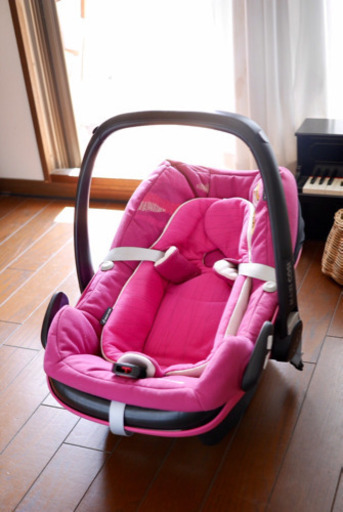 新生児用　MAXI-COSI PebblePlusチャイルドシート＋アダプター＋説明書　マキシコシ　ペブルプラス
