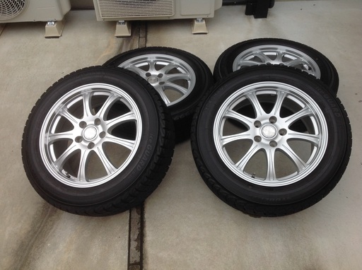 【値引交渉承ります】アルミ スタッドレス 215/60 17 4本セット ミニバン エスティマなど 美品