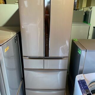 JH01010/HITACHI/冷凍冷蔵庫/6ドア/430L/2016年製※へこみ有