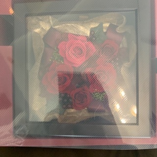 未使用 プリザーブドフラワー　オルゴールローズボックスの画像
