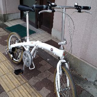 FIAT[フィアット]20吋 折り畳み自転車 アルミ/7speed/ホワイト