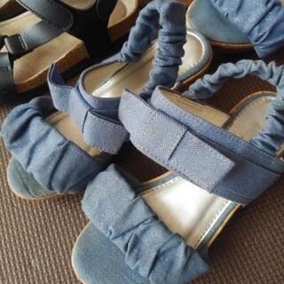 ★女の子サンダル18cm、19cm2足セット★の画像