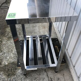 【AZUMA】 アズマ ステンレス 業務用 作業台 ワークテーブル 調理台 厨房用品 飲食店 店舗 600×800×450 ②の画像