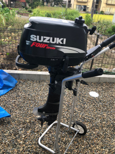 値下げしました！SUZUKI 船外機　4スト　5馬力　OH済み！スタンドお付けします