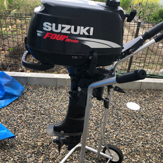 値下げしました！SUZUKI 船外機 4スト 5馬力 OH済み！スタンドお付け