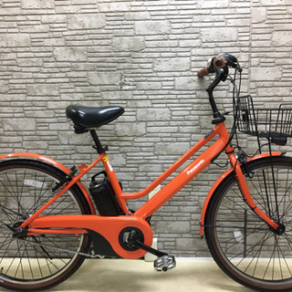 【新品・未使用】電動自転車　Panasonicティモ・S BE-ELST633 充電器付き 黒【チャイルドシート可能】 パナソニック ティモ・S BE-ELST633-K [ラセットオレンジ] + 専用充電