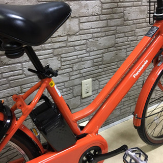 【新品・未使用】電動自転車　Panasonicティモ・S BE-ELST633 充電器付き 黒【チャイルドシート可能】 パナソニック ティモ・S BE-ELST633-K [ラセットオレンジ] + 専用充電