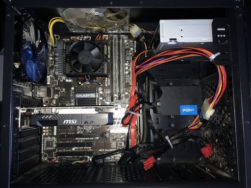 ★中古 デスクトップ 自作 PC AMD FX-8320 Mem16GB SSD240GB GTX1650 電源1000wGold Windows10 動作品