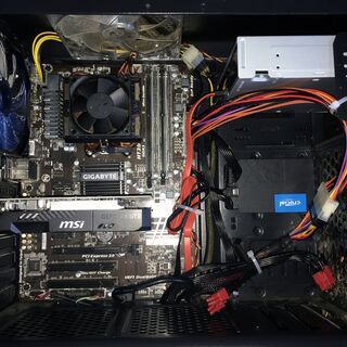 ★中古 デスクトップ 自作 PC AMD FX-8320 Mem16GB SSD240GB GTX1650 電源1000wGold Windows10 動作品の画像