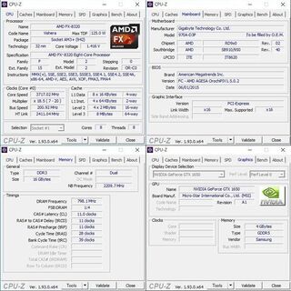 ★中古 デスクトップ 自作 PC AMD FX-8320 Mem16GB SSD240GB GTX1650 電源1000wGold Windows10 動作品の画像