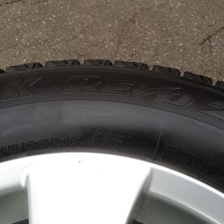 ブリザック 215/65R16 ヴェルファイア 純正アルミ 2012年製 4本