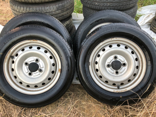値下げしました！13インチ　ダイハツ　鉄チンホイールタイヤ4本セット
