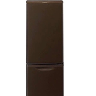最終値☆☆10/25まで【美品/スタイリッシュなダークブラウン】Panasonic 168L パーソナル冷蔵庫（NR-B17AW）
