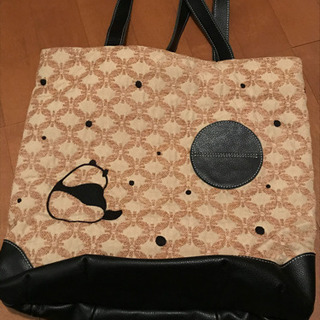 パンダ布製トートバッグの画像