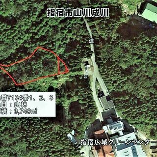 指宿市山川成川【売地】指宿成川トンネル上の山林140万円