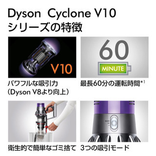 ダイソン掃除機　　値下げしましたの画像