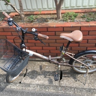 (chariyoshy 出品)20インチ折りたたみ自転車　茶色