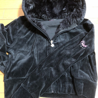 160cm 短丈フード付きトレーナーの画像