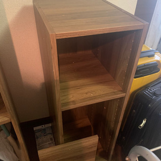 ニトリ　エヌクリック　カラボ　カラーボックス　茶色　木製　木目