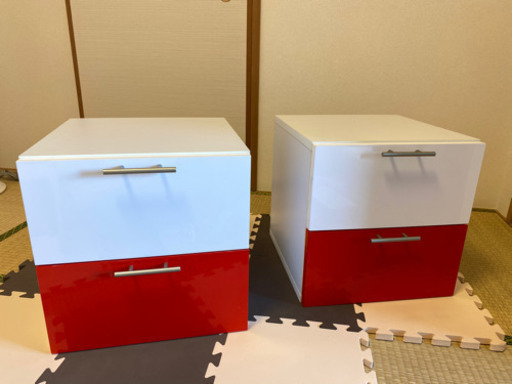 【美品】赤白 衣装ケース 2個セット