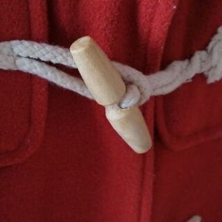 コート オレンジ色 クリニング済 mサイズの画像