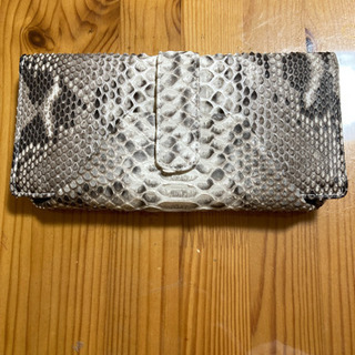 新品　パイソン　長財布