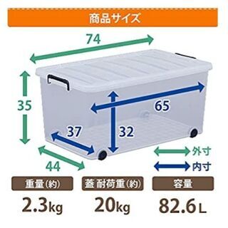 収納プラスチックケースの画像