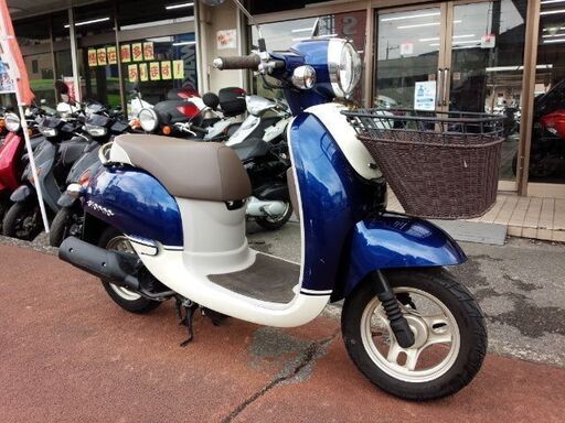 NO.3456　ジョルノ （ＧＩＯＲＮＯ）４サイクルエンジン　フューエルインジェクション　前カゴ付き　ブルー／ホワイト　☆彡