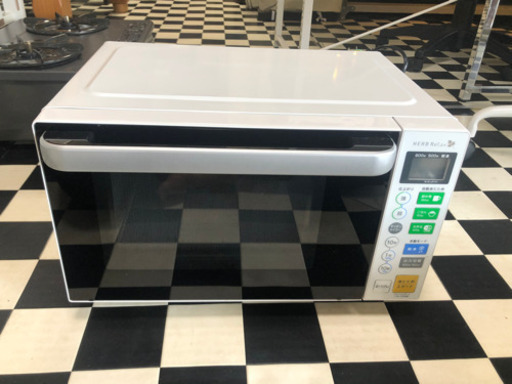 【リサイクルサービス八光　田上店　安心の3か月保証　配達・設置OK】HerbRelax YMW-S18B1 ヤマダ電機オリジナル フラットテーブル電子レンジ(18L)