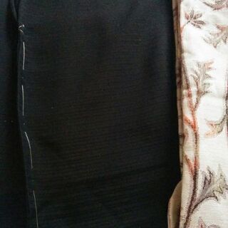 和装　喪服　羽織物　帯　＋着物端切れの画像