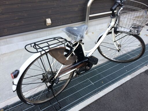 地域限定送料無料　パナソニック　エーガールズ　新基準　8,9AH　白　アシスタ　ナチュラ　神戸市　電動自転車