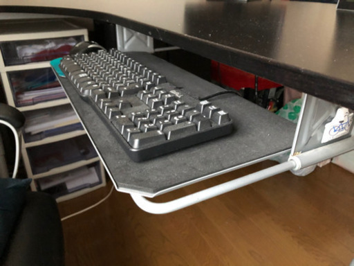 ＰＣ.パソコンデスク.ブラック（椅子付き）
