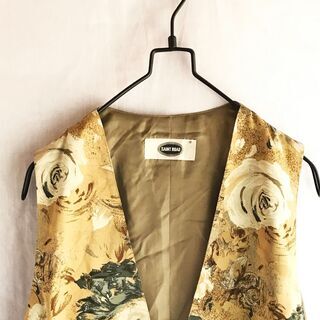 Vintage ヴィンテージ  セットアップ ベストスーツ 総柄...