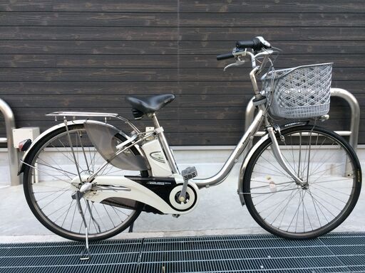 地域限定　パナソニック　ビビ　DX　新基準　子供乗せ　8AH　シルバー　アシスタ　ナチュラ　神戸市　電動自転車