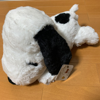 【新品】2種セット！スヌーピーふわふわ寝そべりぬいぐるみ　SNOOPYの画像