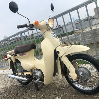 燃費の王様 リトル カブ -E 4速 セル付きです。レッグシールドまでベージュ稀少ですよ。 の画像