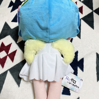 【新品】Re：ゼロから始める異世界生活　メガジャンボ寝そべりぬいぐるみ"レム"鬼天使Ver.の画像