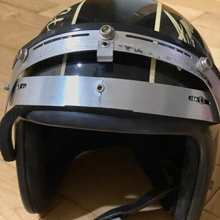 バイク フルフェイスヘルメット ブラック アメリカンスターの画像