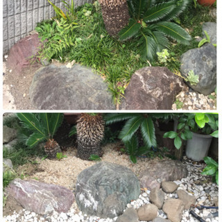 石臼　灯籠　庭石　譲ります