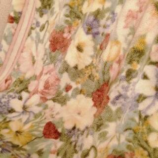 毛布 シングル 花柄 ニッケ