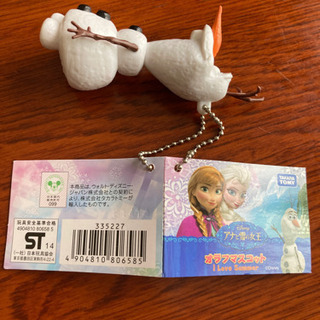 アナと雪の女王　オラフマスコット　塩化ビニル樹脂　新品の画像