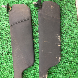 量産丸目型117クーペ用フロントサンバイザー黒色レザー張り品