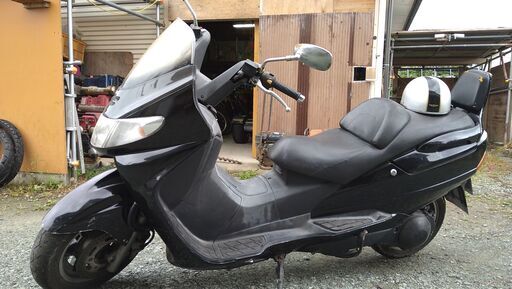 決まりました！実動 スズキ スカイウェイブ250 CJ41A  社外マフラー付き 自賠責付き ナビ付き ヘルメット付き 山形発 自社陸送あり