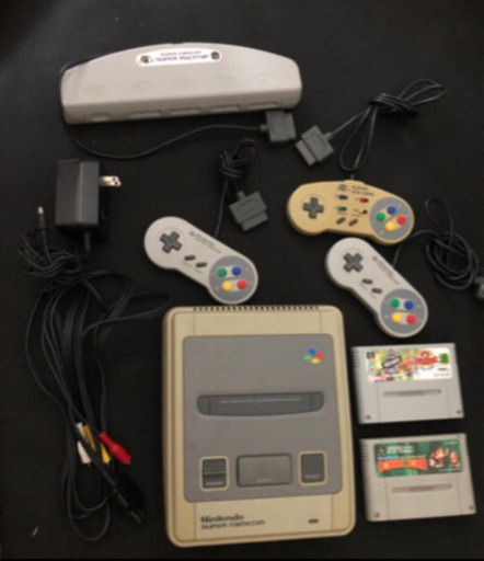 スーファミ本体、ソフト付き！