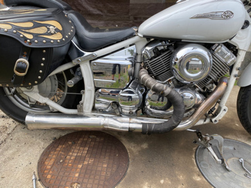 ドラッグスター400 メガホーンマフラー