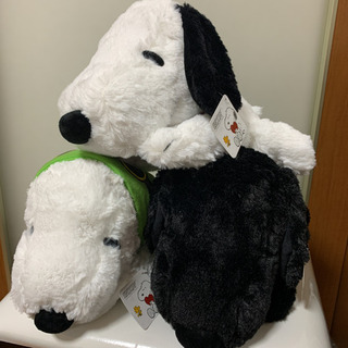 ①【新品】ふわふわスヌーピー　寝そべりぬいぐるみ　SNOOPY ノーマルの画像